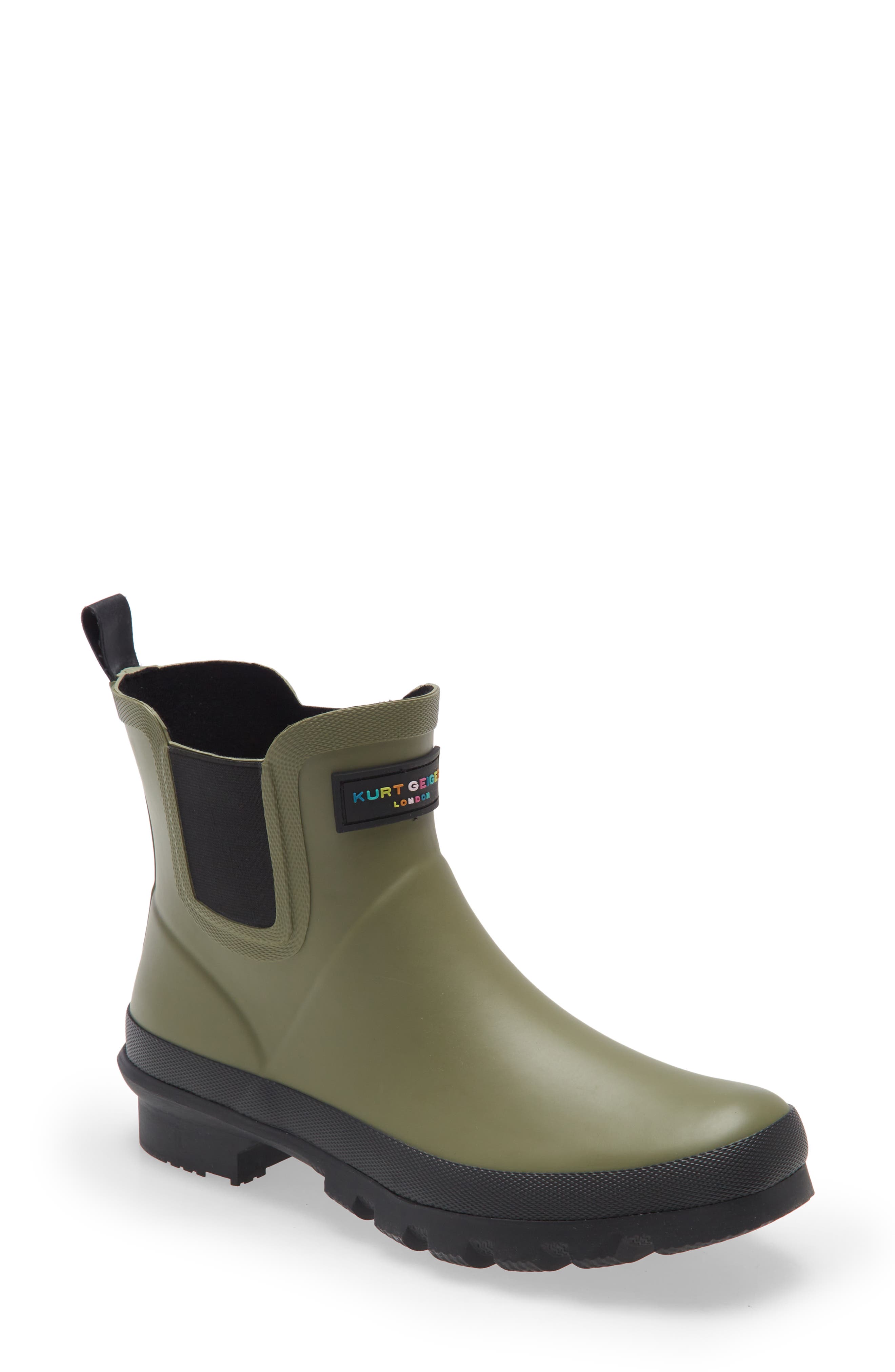 Sleet Chelsea Rain Boot, Main, color, BEIGE/ KHAKI