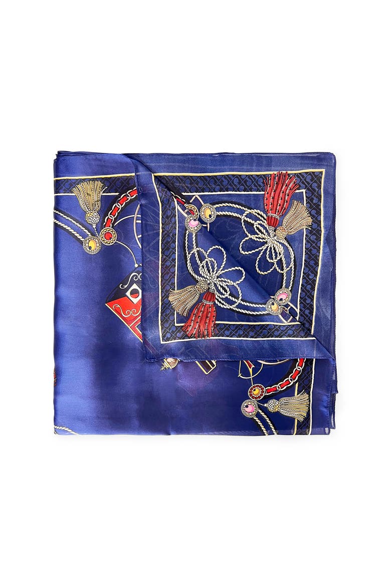 The Gemma Scarf, Alternate, color, Blue
