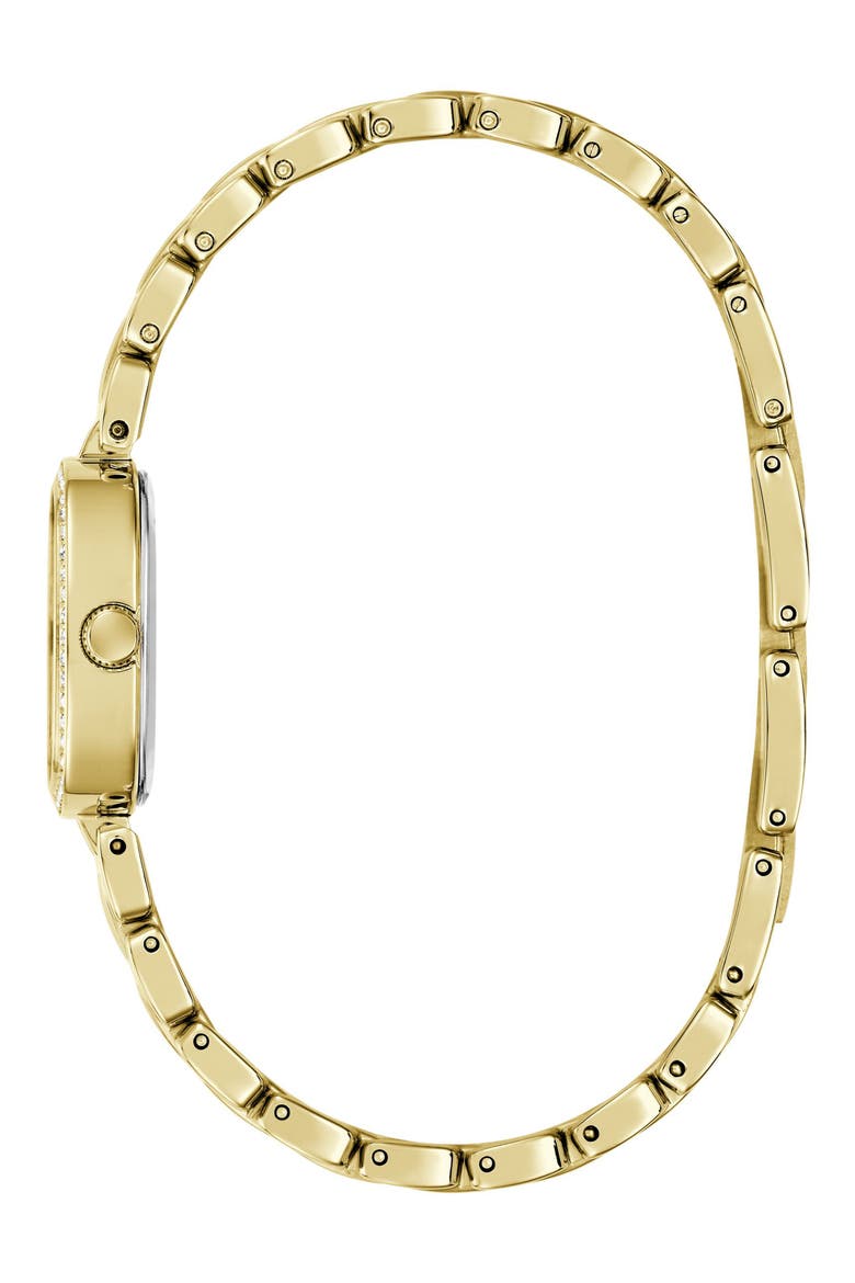 Crystal Bezel Two-Tone Bracelet Watch, 25mm, Main, color, GOLD-TONE