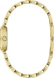 GUESS Crystal Bezel Two-Tone Bracelet Watch, 25mm