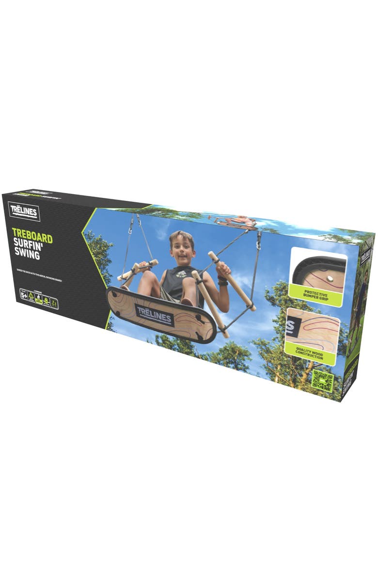Trelines Treboard Surfin Swing, Skateboard Swing Deck, Adults & Kids 5+, Main, color, Multicolored
