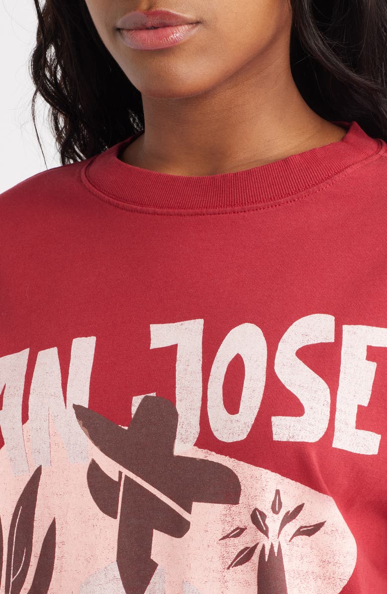 Topshop San Jose Oversize Graphic T-Shirt, Alternate, color,