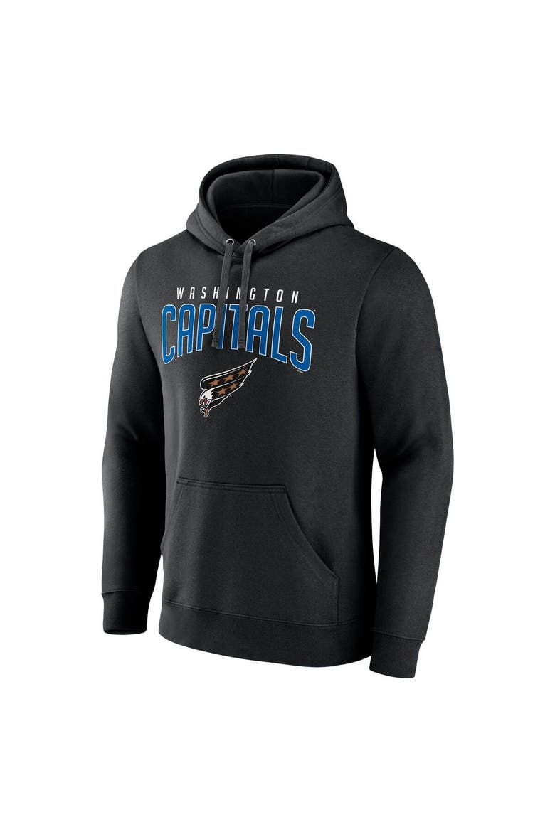 Men's Fanatics Branded Black Washington Capitals Special Edition 2.0 Big & Tall Wordmark Pullover Hoodie, Alternate, color, Black