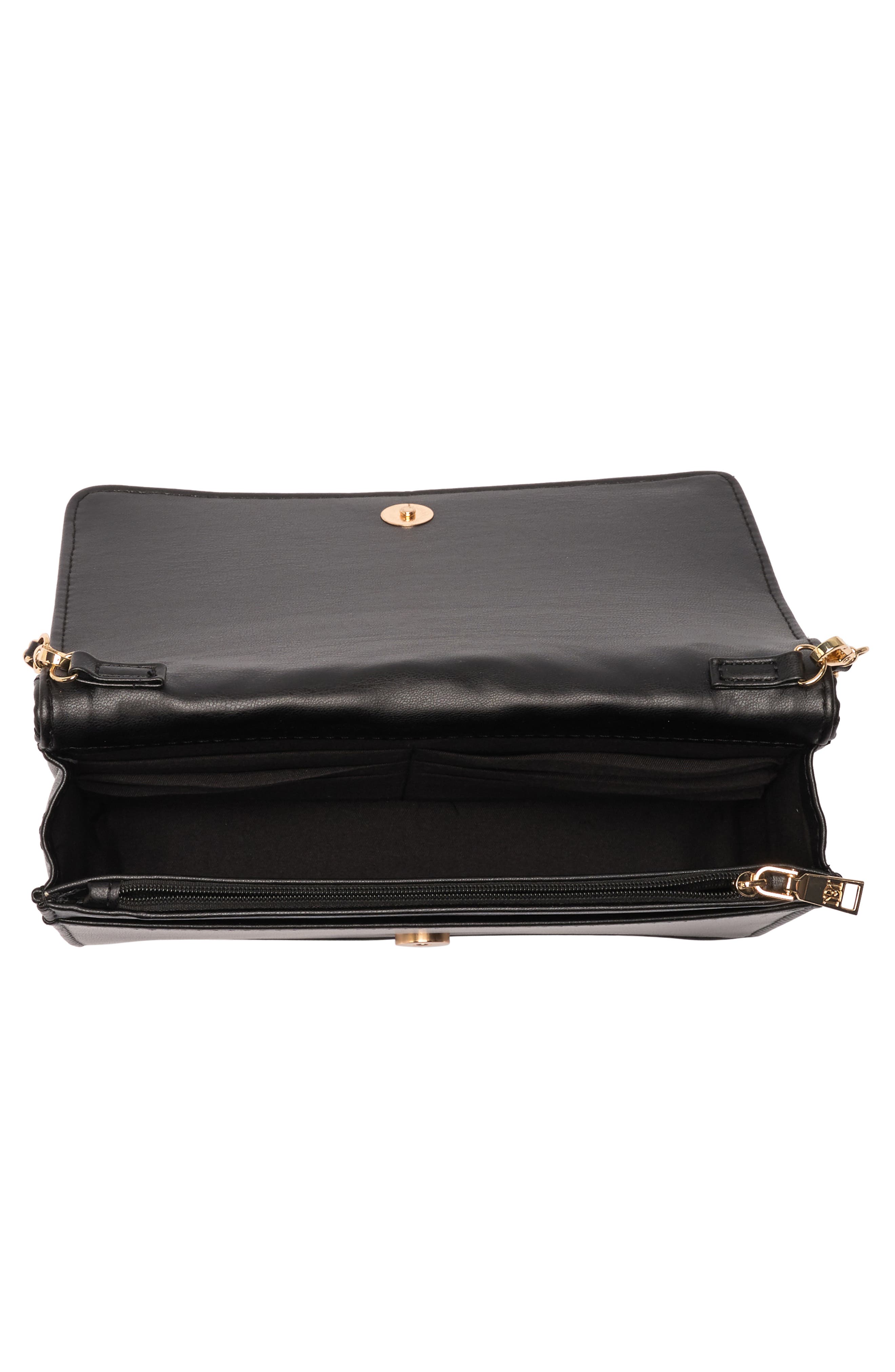 Badgley Mischka Collection Chevron Quilted Crossbody Bag, Alternate, color, 