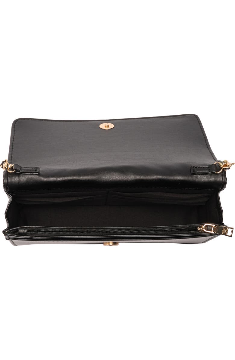 Badgley Mischka Collection Chevron Quilted Crossbody Bag, Alternate, color,