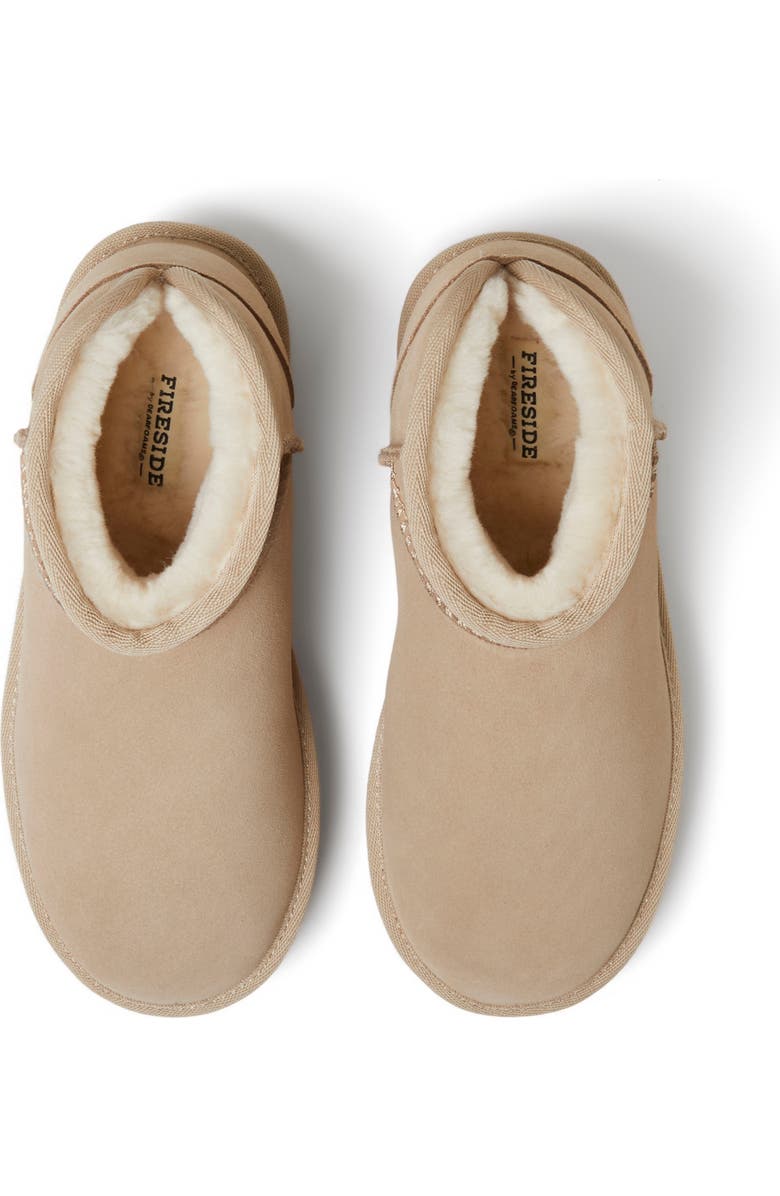 DEARFOAMS Fireside Kingston Genuine Shearling Platform Bootie, Alternate, color, Sand