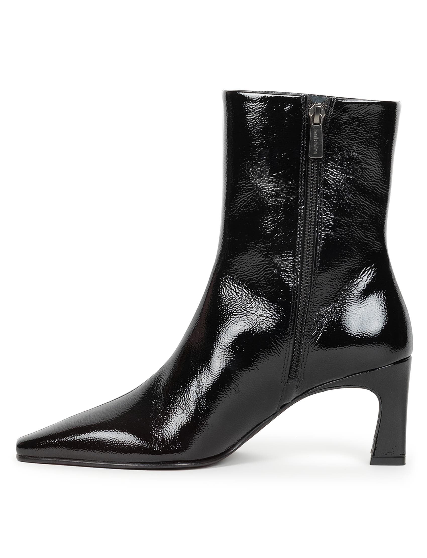 Émilie Ankle Boots, Alternate, color, Vinyl Black