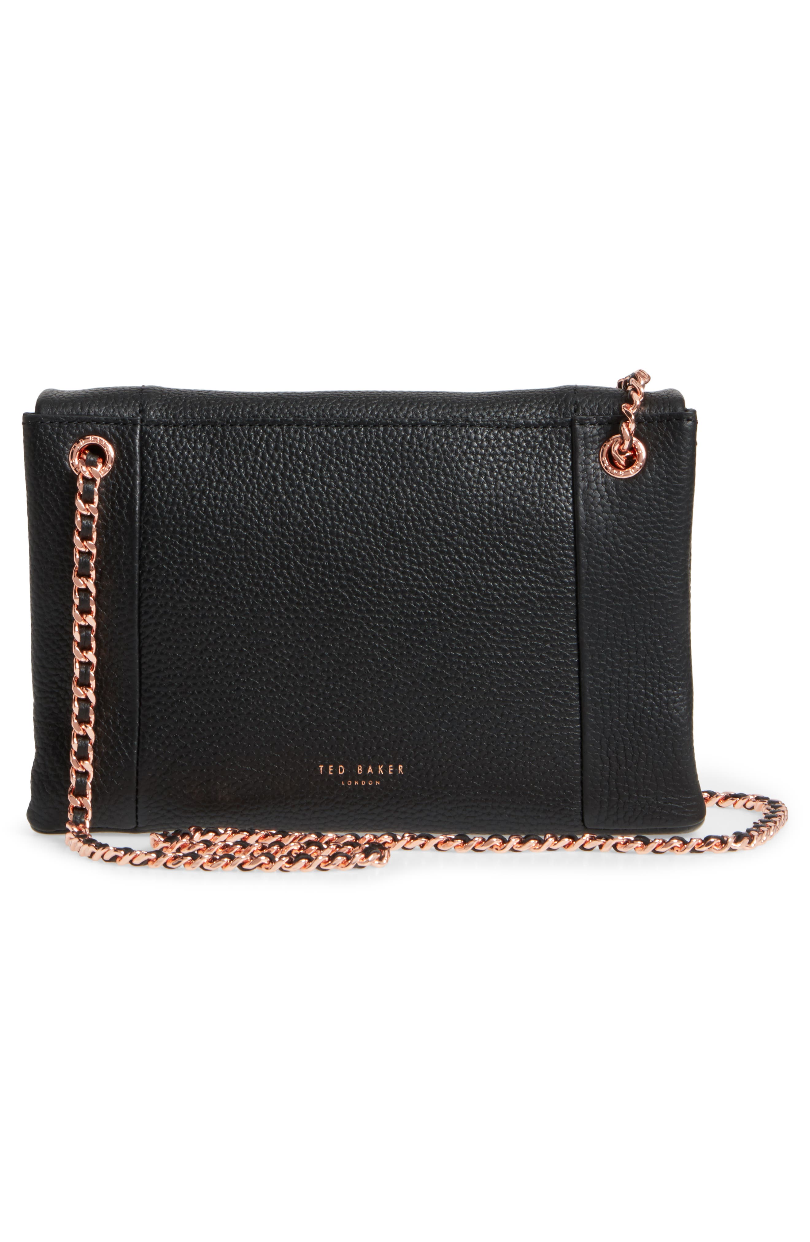 Ted Baker London Parson Leather Crossbody Bag, Alternate, color, 