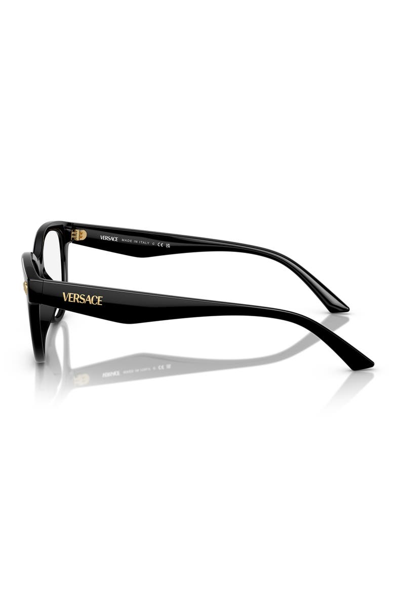 54mm Cat Eye Optical Glasses, Alternate, color, BLACK