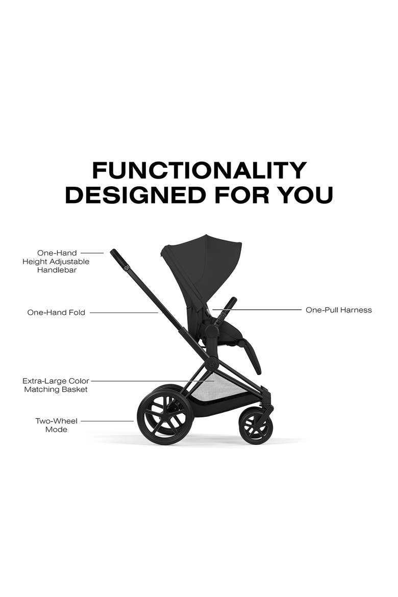 Priam Stroller, Alternate, color, MATTE BLACK/ SEPIA BLACK