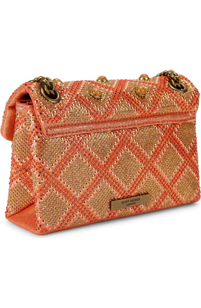 Kurt Geiger London Mini Kensington Jewel Convertible Crossbody Bag, Alternate, color, Open Red