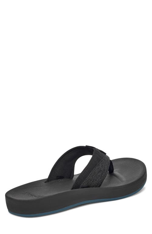 Sanuk Cosmic Seas Water Friendly Flip Flop In Gray