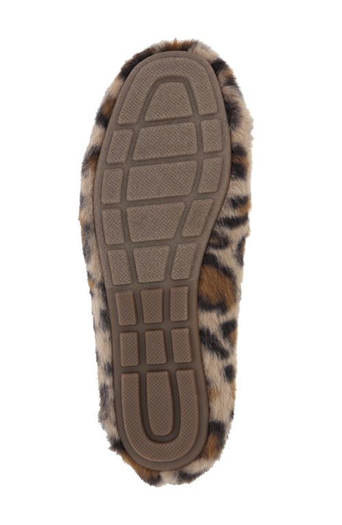 Mia Harmonie Faux Shearling Bit Slipper In Animal Print