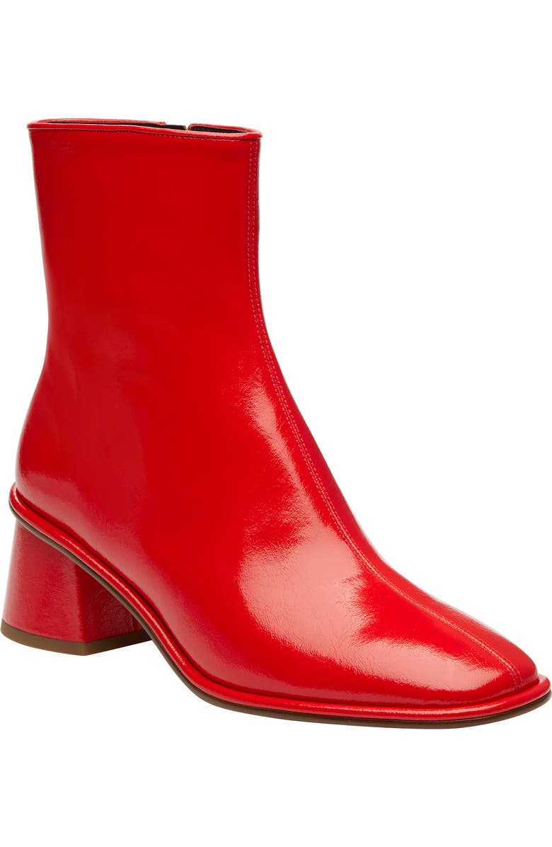 COACH Gigi Glazed Bootie, Main, color, Bright Red