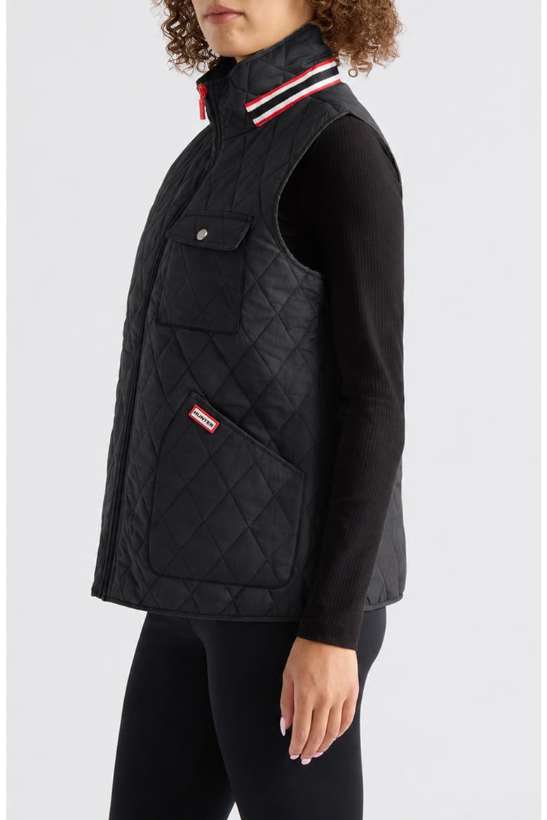 Becky Quilted Vest, Alternate, color, BLACK