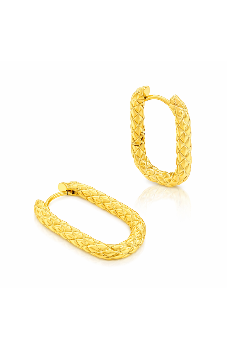 Donatello Gian Diamond Cut Hoop Earrings, Alternate, color, Gold