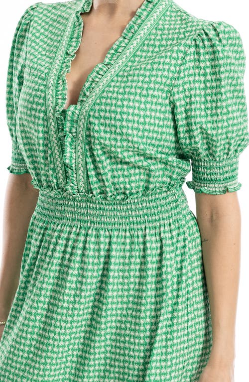 Max Studio Floral Short Sleeve Tiered Maxi Dress