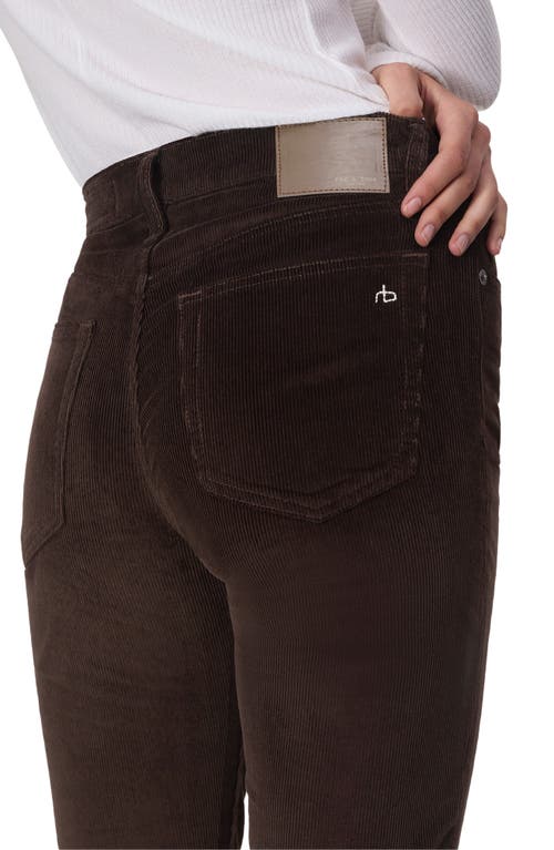Rag & Bone Peyton Corduroy Bootcut Pants In Brown