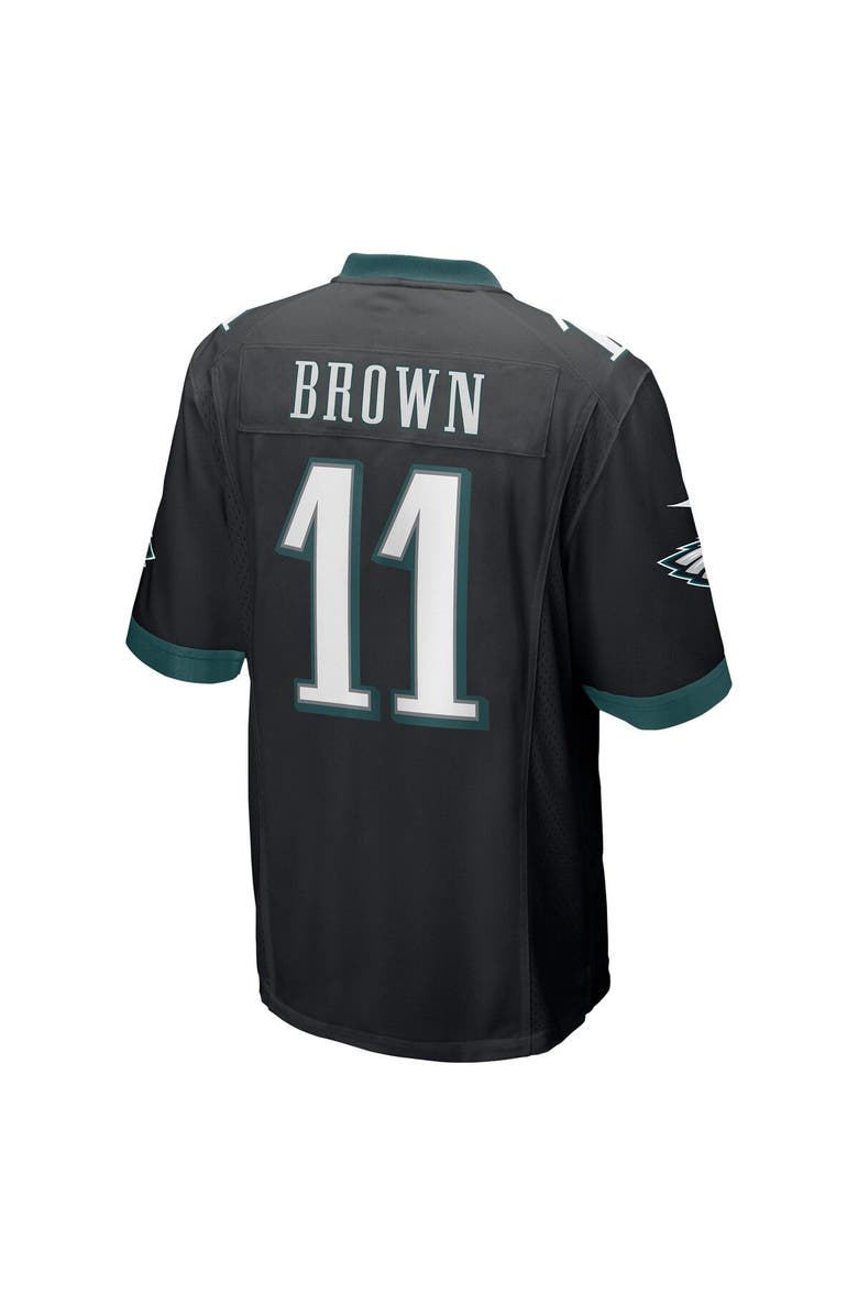 Nike Men's Nike A.J. Brown Black Philadelphia Eagles Game Jersey, Alternate, color,