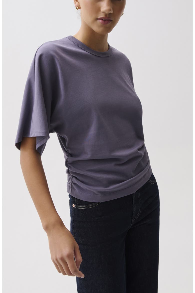 Veronica Drop Shoulder Cotton T-Shirt, Alternate, color, ACAI