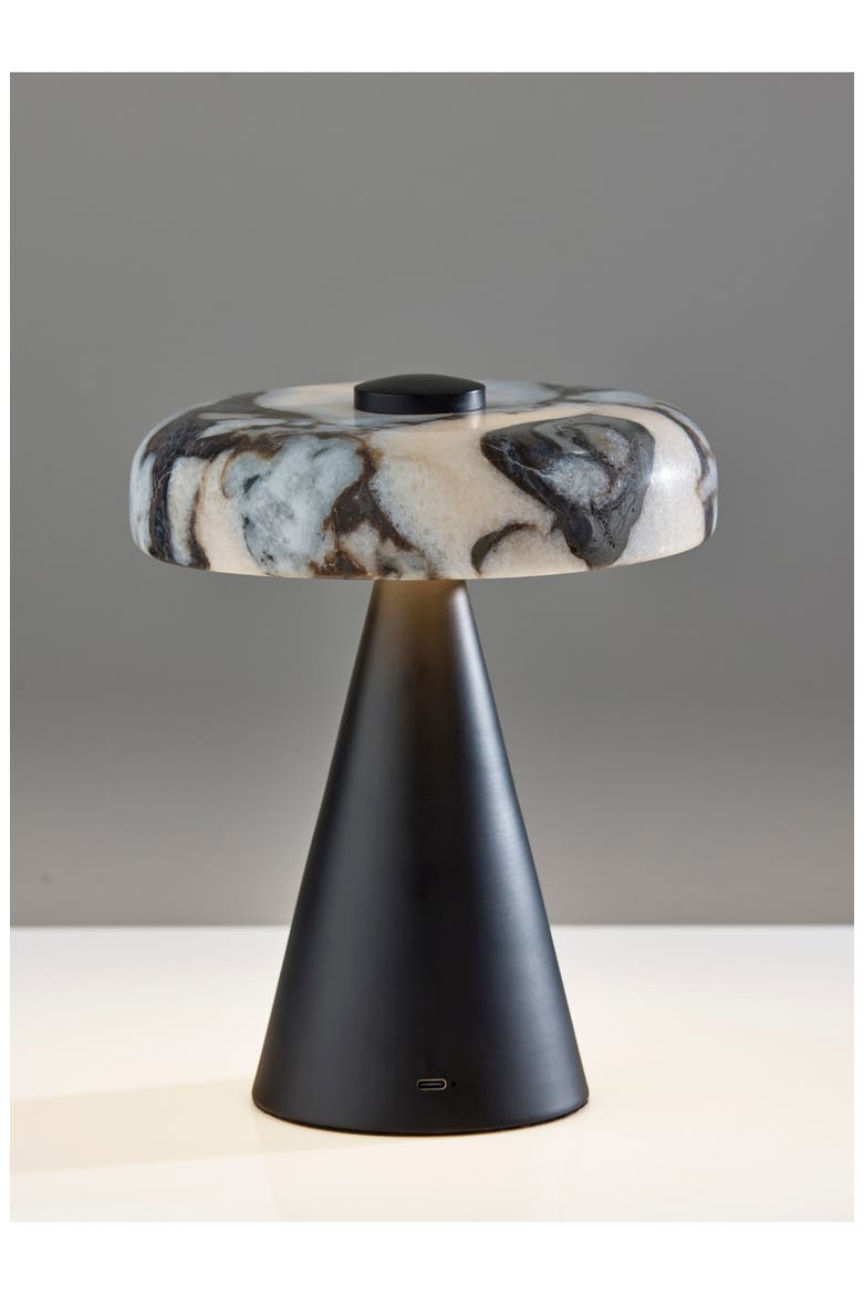 Randy Cordless Table Lamp, Alternate, color, BLACK