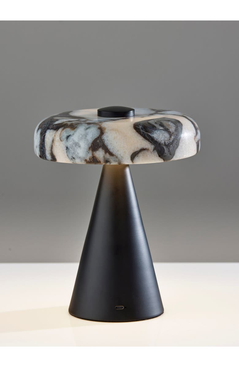 ADESSO LIGHTING Randy Cordless Table Lamp, Alternate, color, Black