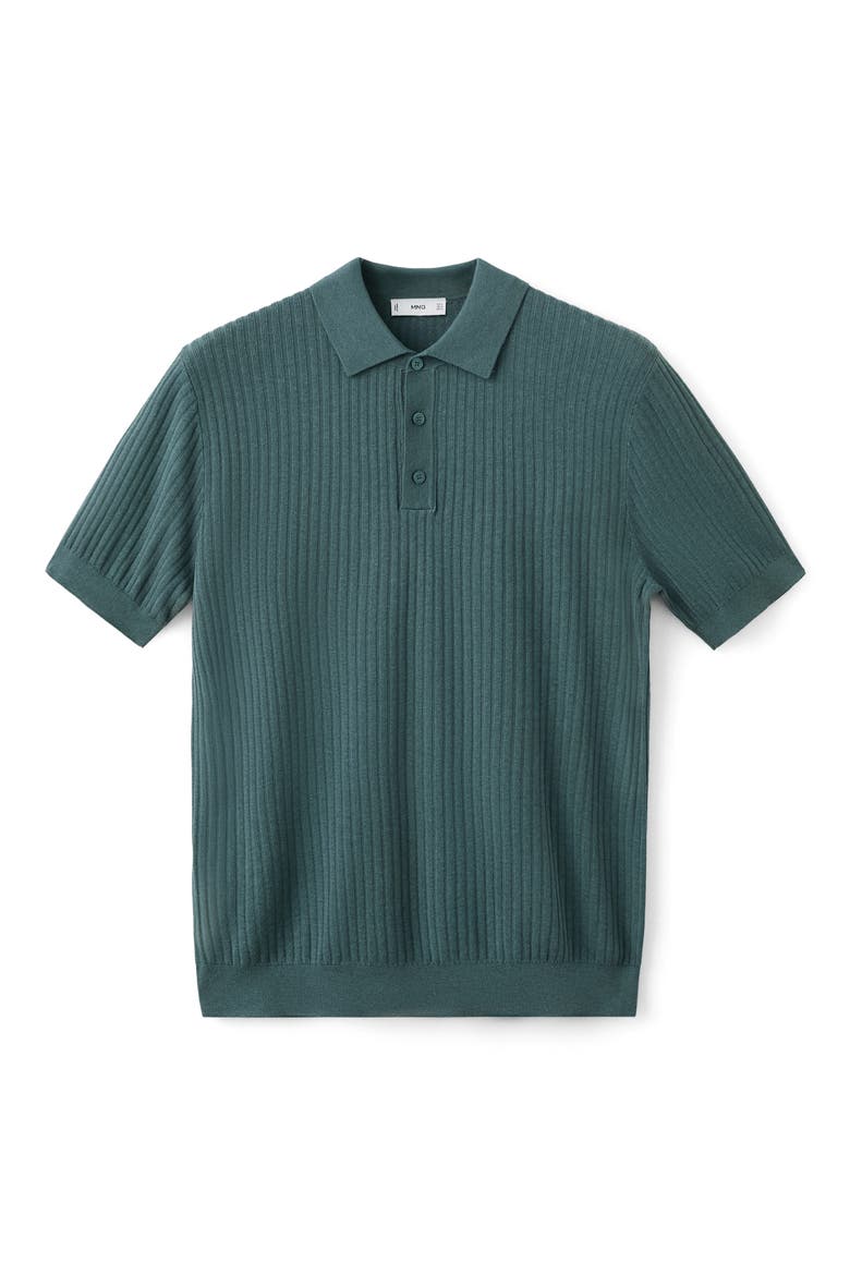 Rib Polo, Alternate, color, FOREST GREEN
