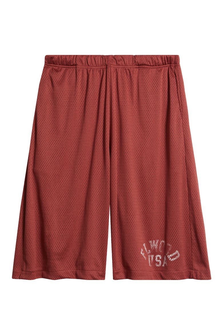 Canopy Mesh Basketball Shorts, Alternate, color, MAROON
