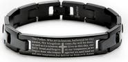 Brook and York Men's Engravable Lord's Prayer Bracelet.