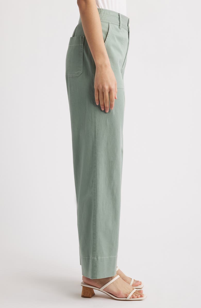 MARGARET O'LEARY Parker Stacked Button Straight Leg Pants, Alternate, color, 