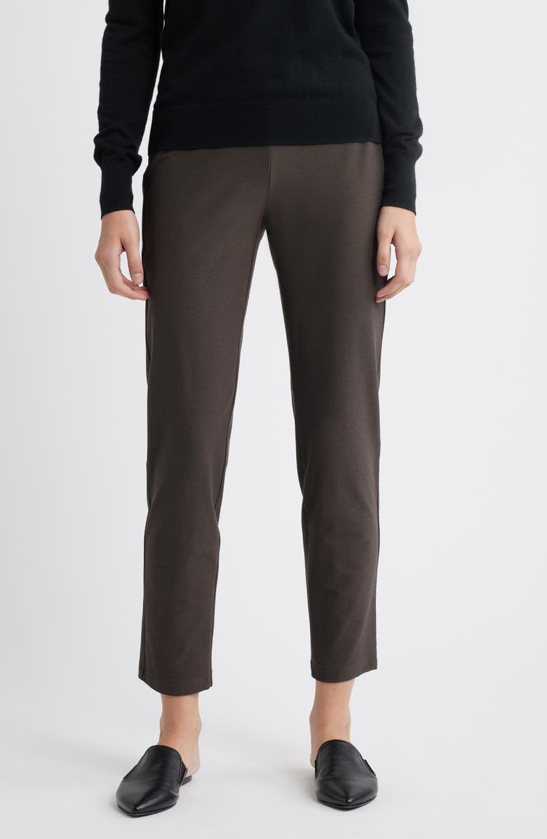 Eileen Fisher Slim Ankle Pants, Main, color, Wren