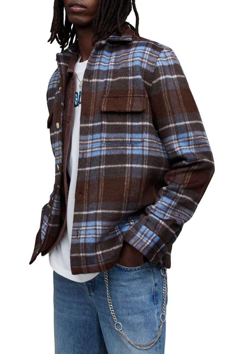 AllSaints Triton Plaid Button-Up Shirt, Alternate, color,