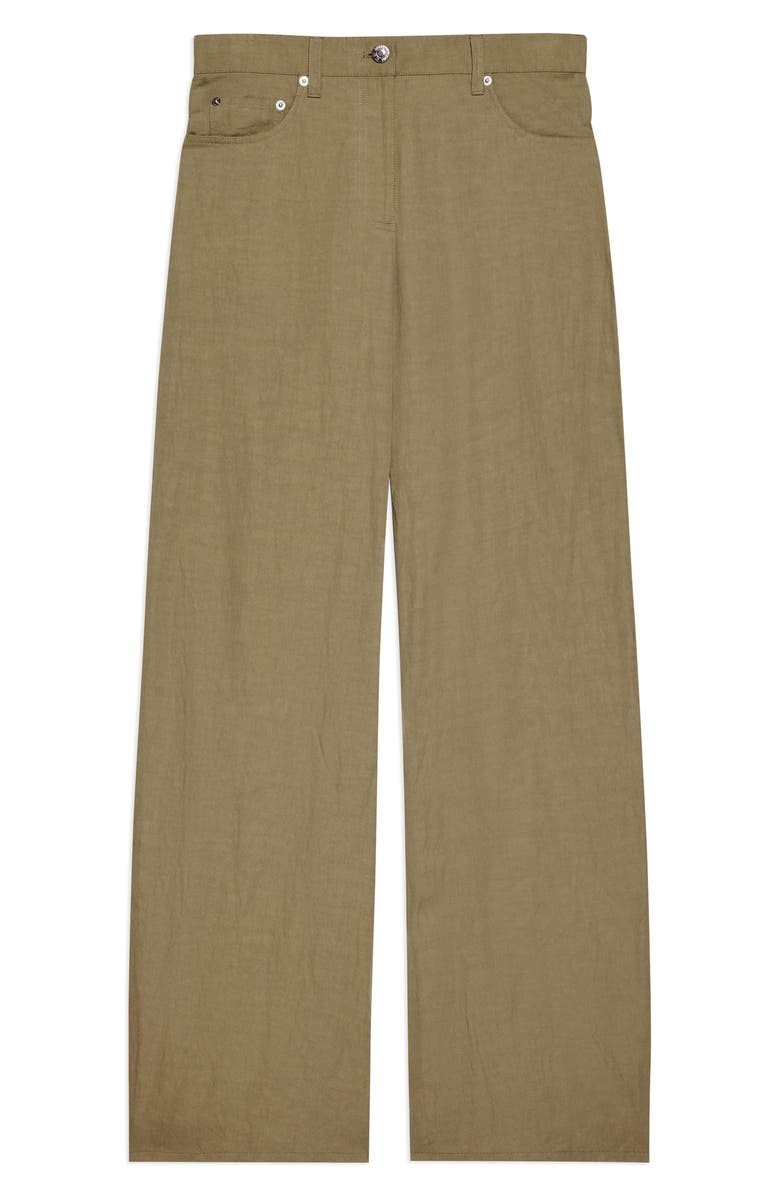 Helmut Lang Cotton Blend Bootcut Pants, Alternate, color,