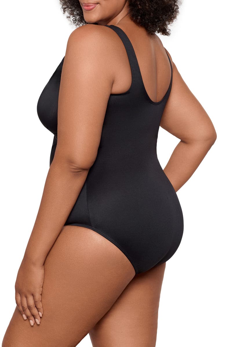 Miraclesuit<sup>®</sup> Solid Revele One-Piece Swimsuit, Alternate, color, Black