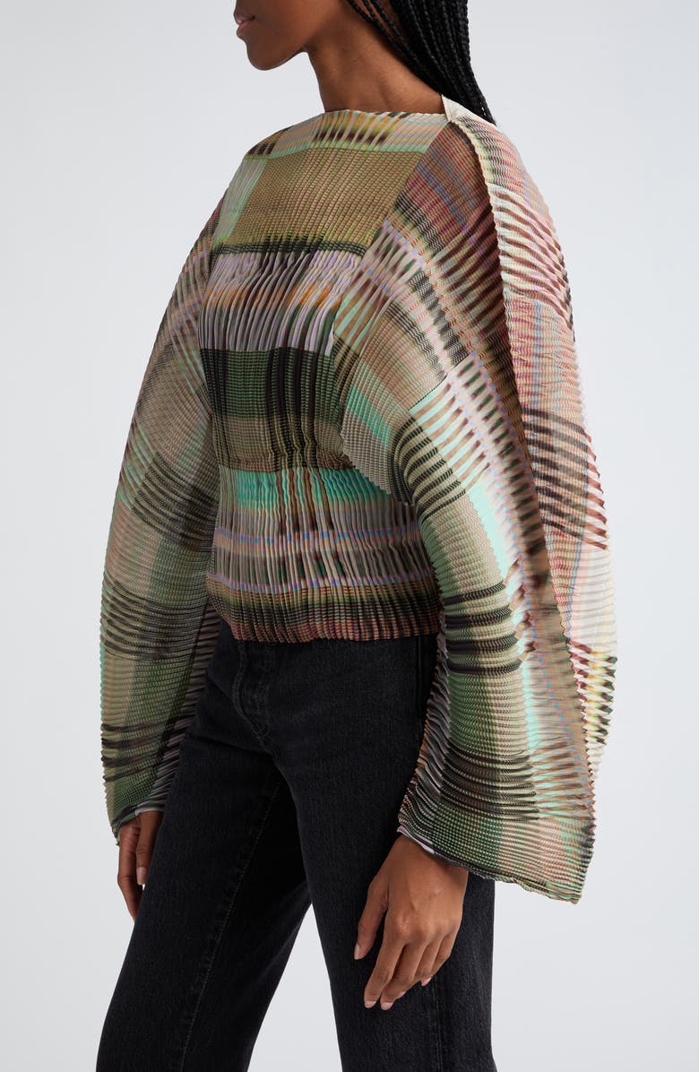 Julia Heuer Rana Plissé Pleated Top, Alternate, color, 