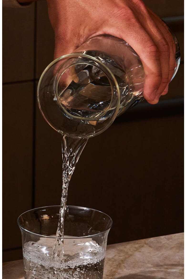 Teeter Glass Carafe, Alternate, color, NO COLOR