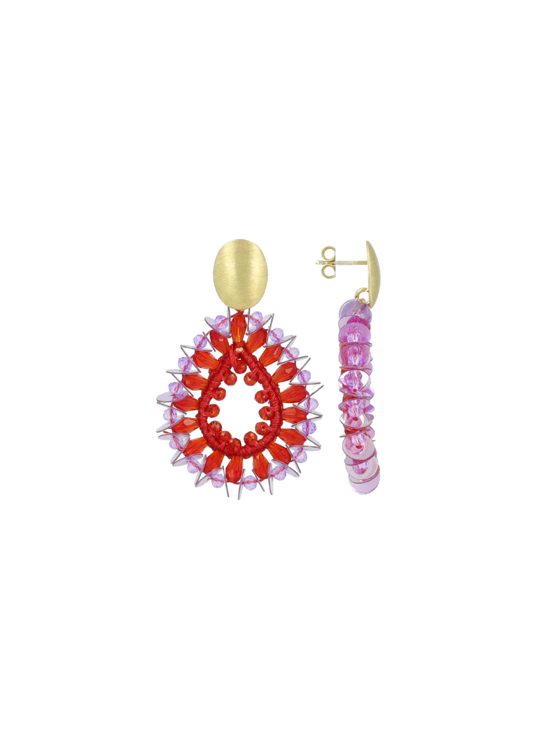 selected Red & Lilac
