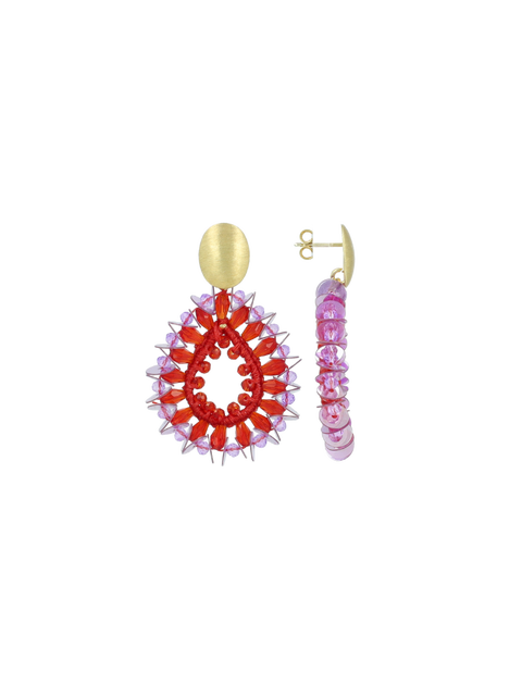 CE SI Drop Crystall S w/ Sequins - Neon Flare/Lilac #108-B