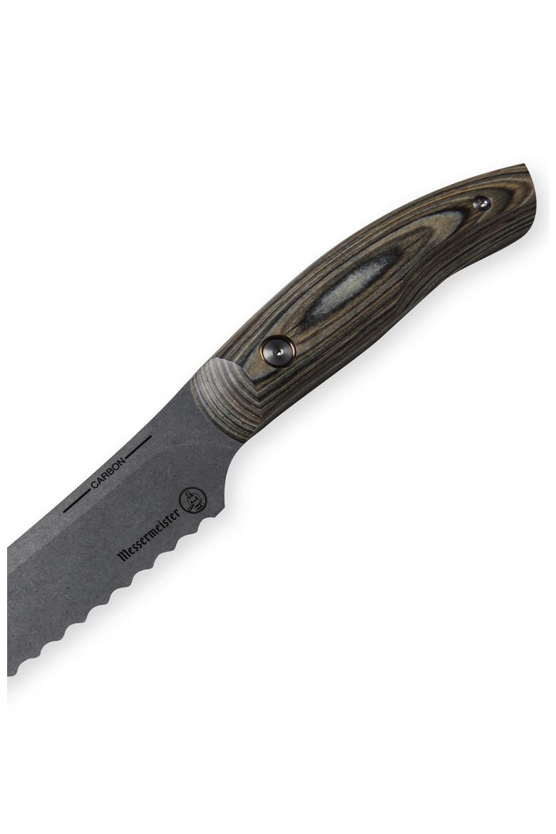 Carbon Scalloped Slicer 9inches, Alternate, color, Carbon