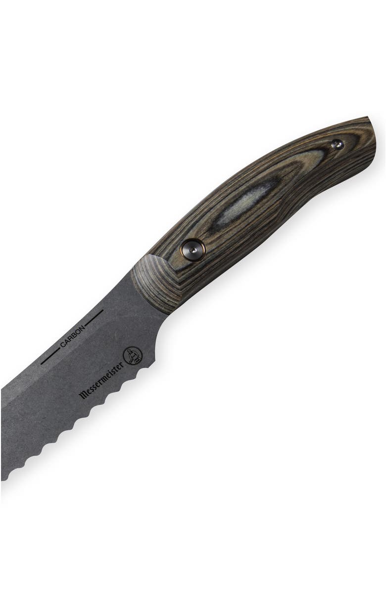 Messermeister Carbon Scalloped Slicer 9inches, Alternate, color, Carbon