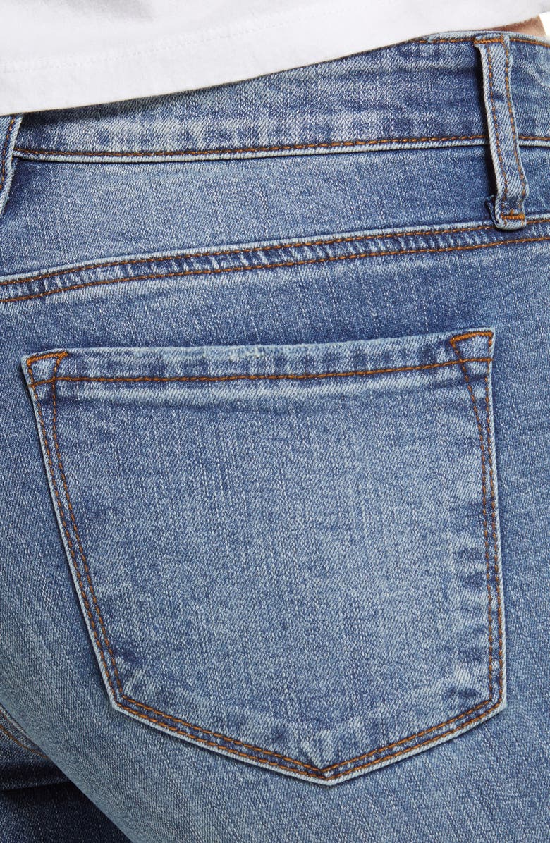 STS Blue Riley High Waist Raw Hem Slim Boyfriend Jeans, Alternate, color, 
