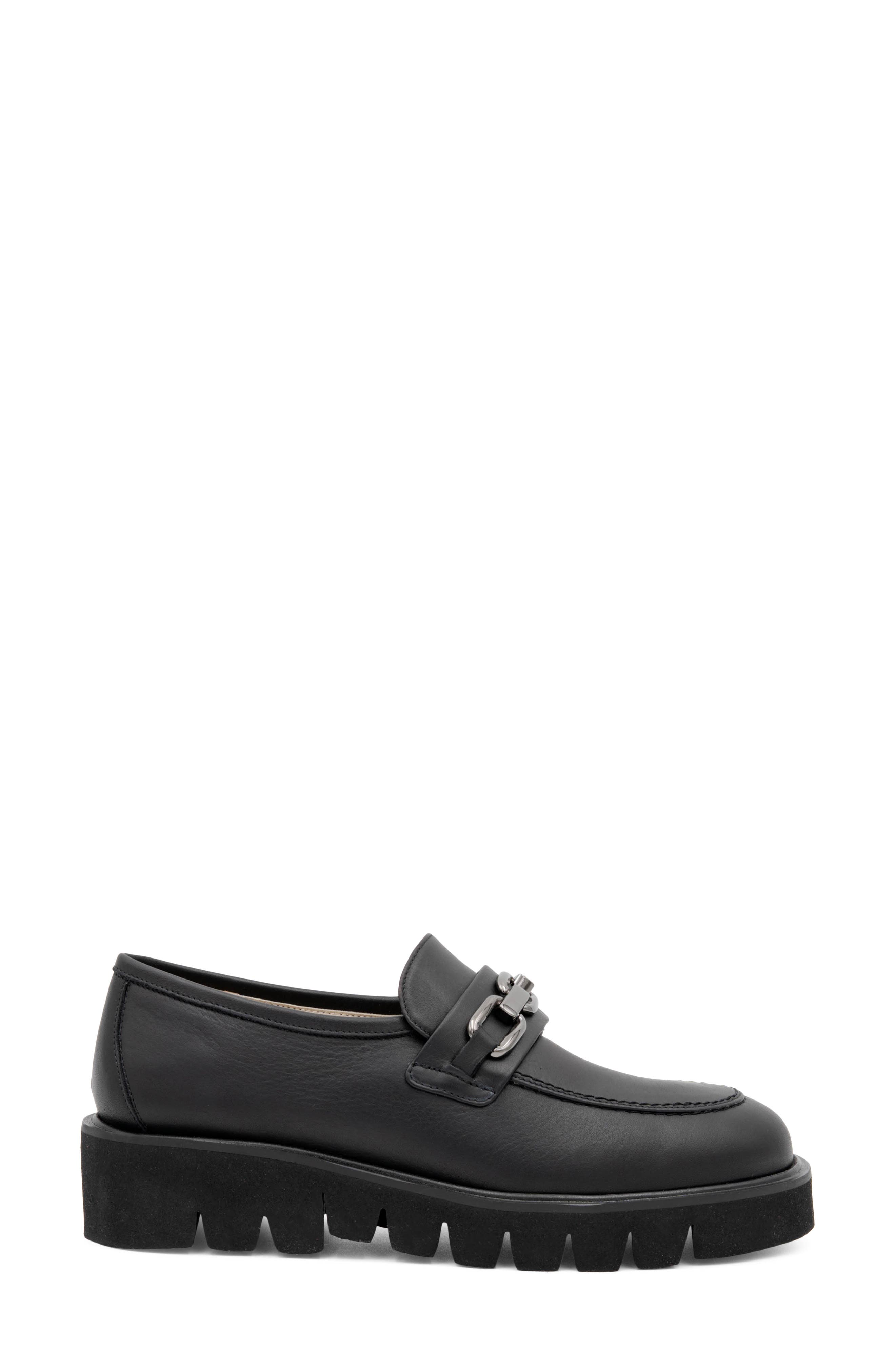 Amalfi by Rangoni Rimini Lug Sole Loafer, Alternate, color, Black Vapor