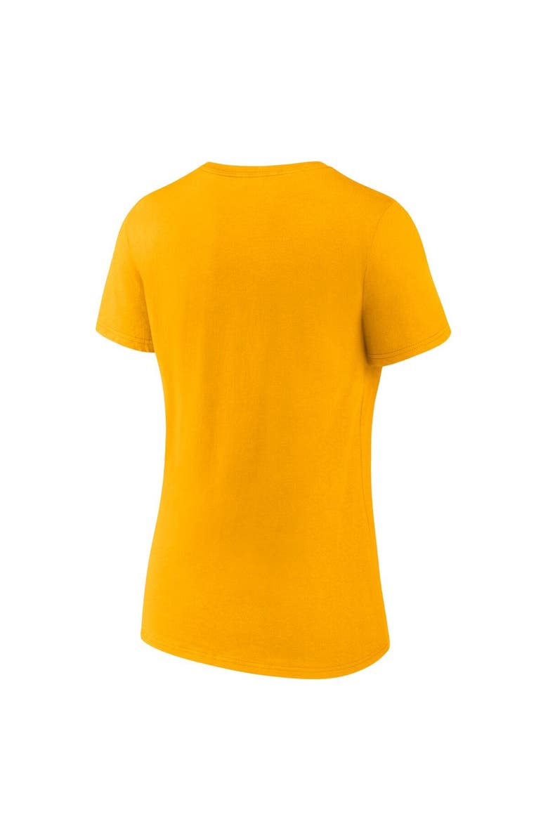 FANATICS Women's Fanatics Branded Gold St. Louis Blues Authentic Pro Core Collection Secondary Logo V-Neck T-Shirt, Alternate, color,