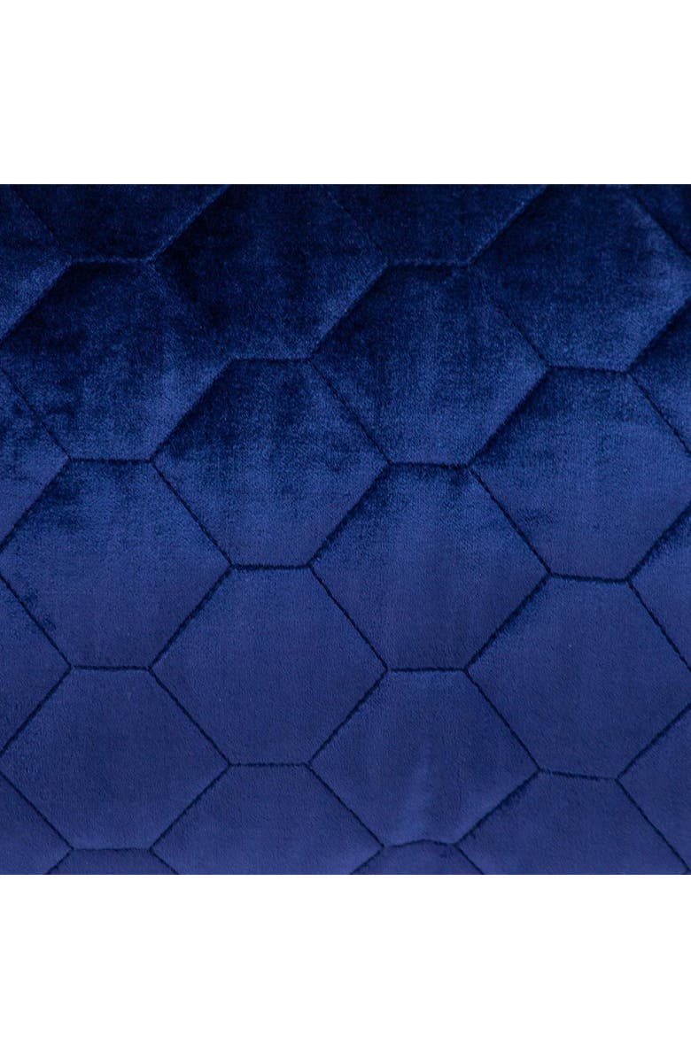 PARKLAND COLLECTION Parkland Colleciton Bazyli Quilted Throw Pillow, Alternate, color, Blue