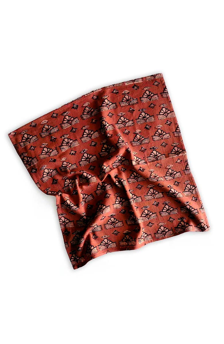 Ichcha Cotton Dining Napkins (Set of 4) - Topha, Alternate, color, Red & Natural