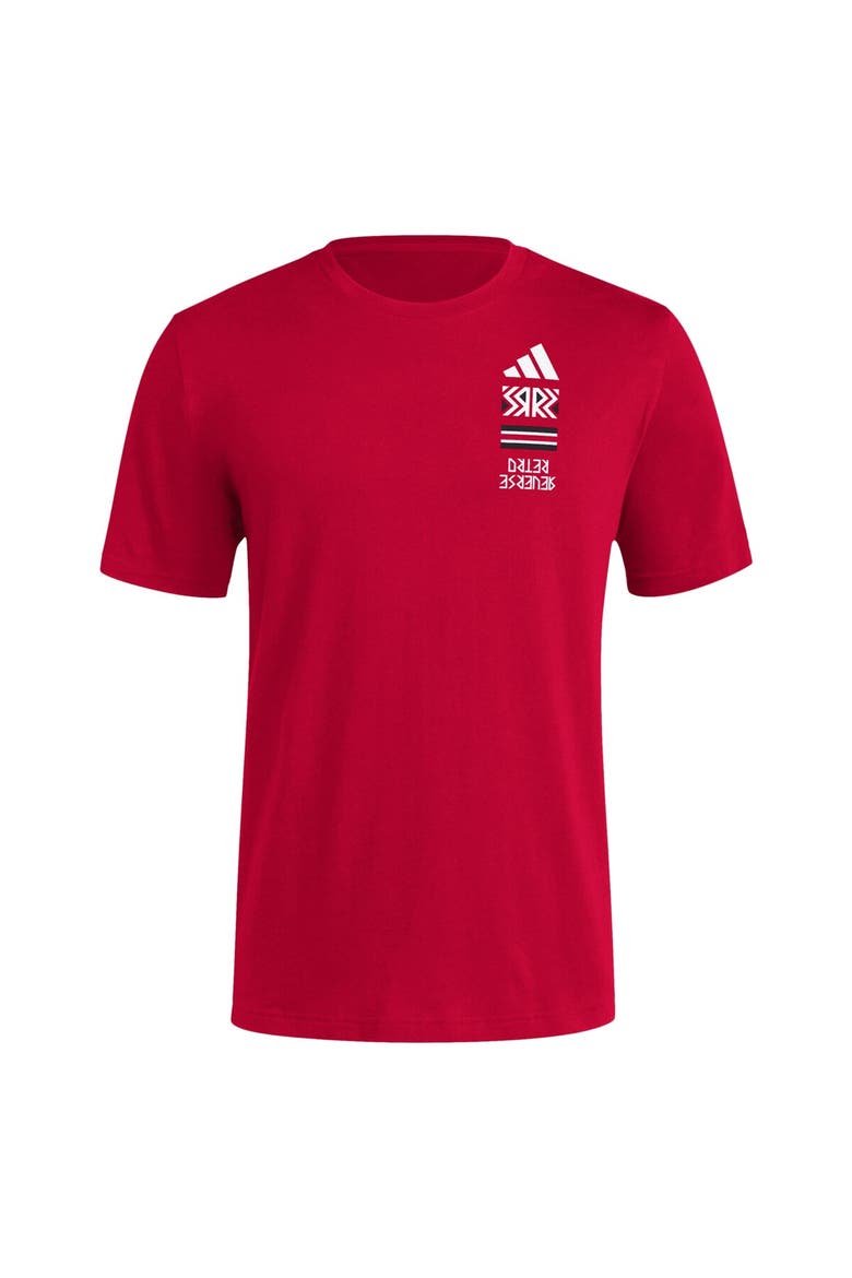 Men's adidas Red Louisville Cardinals Reverse Retro Baseball 2 Hit T-Shirt, Alternate, color, Red