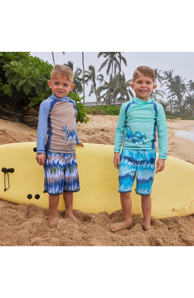 UV Skinz Long Sleeve Active Sun & Swim Shirt, Alternate, color, Roar Ready