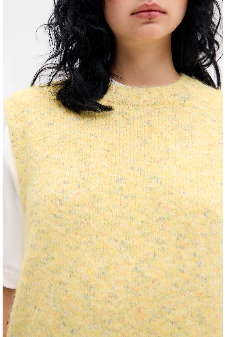 Arizona Nep Sweater Vest, Alternate, color, YELLOW