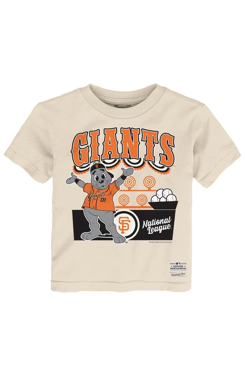 Mitchell & Ness Toddler Mitchell & Ness Cream San Francisco Giants Step Back Up T-Shirt, Alternate, color, Cream