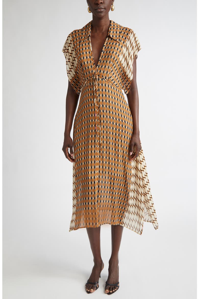 Whitney Mosaic Print, Main, color, ECRU/ CINNAMON MULTI